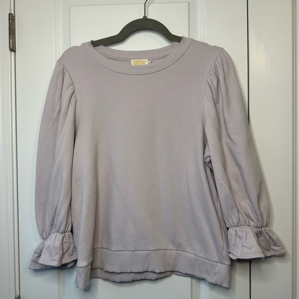 Nation Ltd Frances Renaissance Sweatshirt- Ether 100% Cotton (Size M)